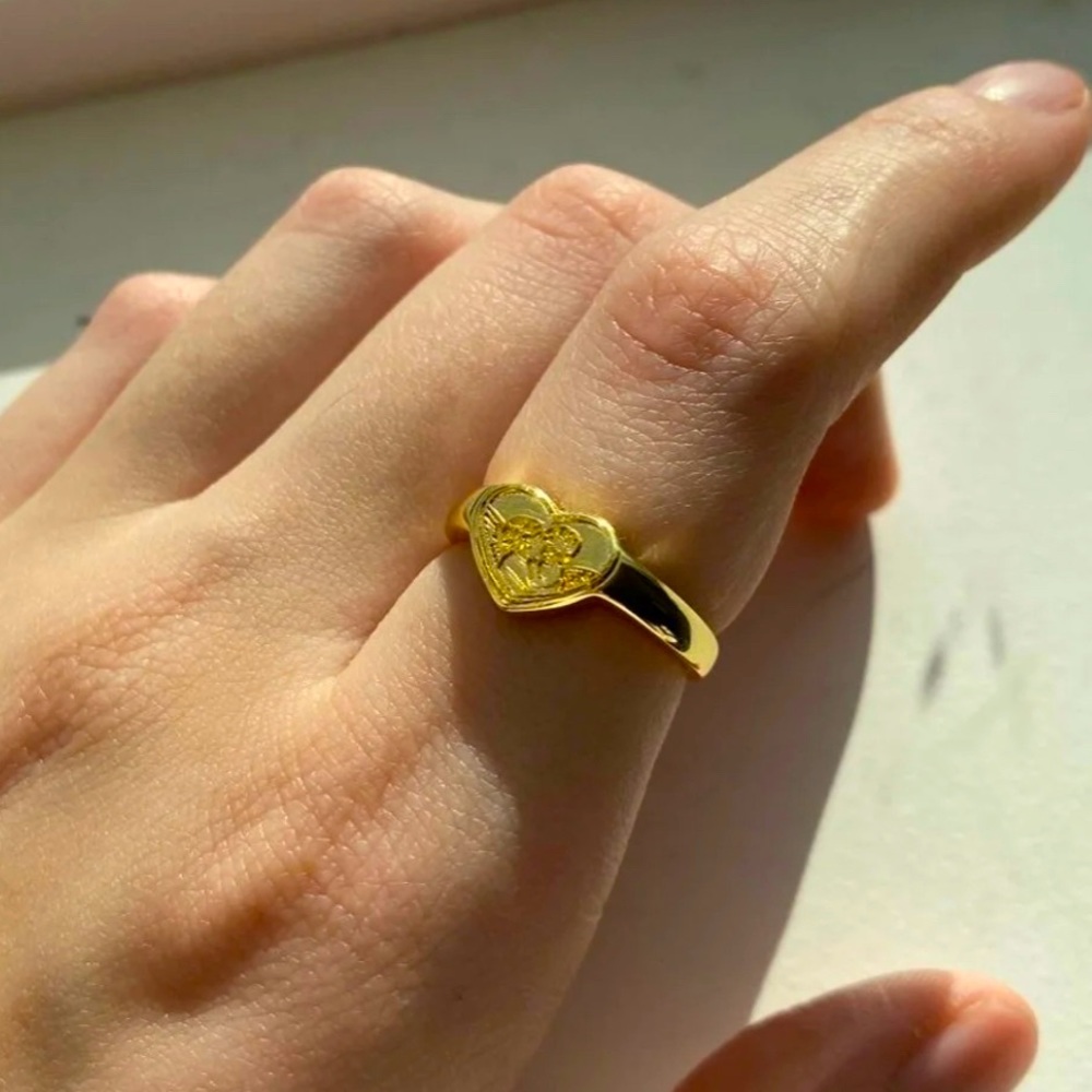 Gold plated ring